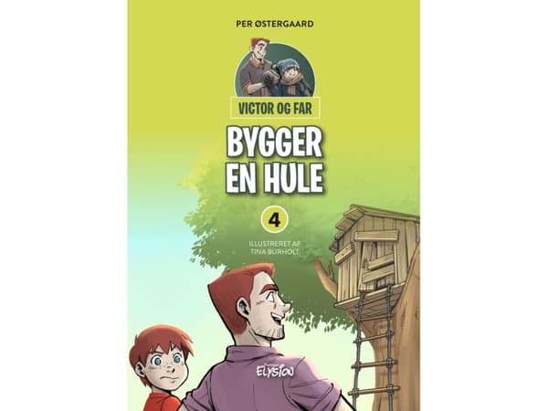 Victor og far bygger en hule | Per Østergaard