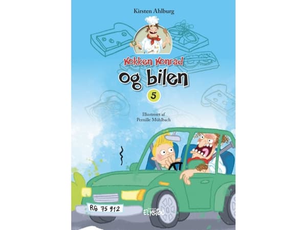 Kocken Konrad och bilen | Kirsten Ahlburg | Språk: Danska