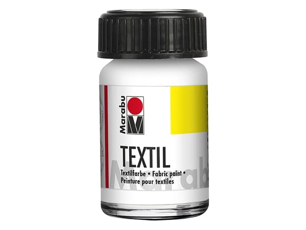 Marabu 17160039070, Hvit, Tekstil maling, Væske, 15 ml, 1 stykker