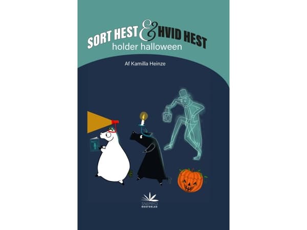 Sort Hest & Hvid Hest holder halloween | Kamilla Heinze | Språk: Danska