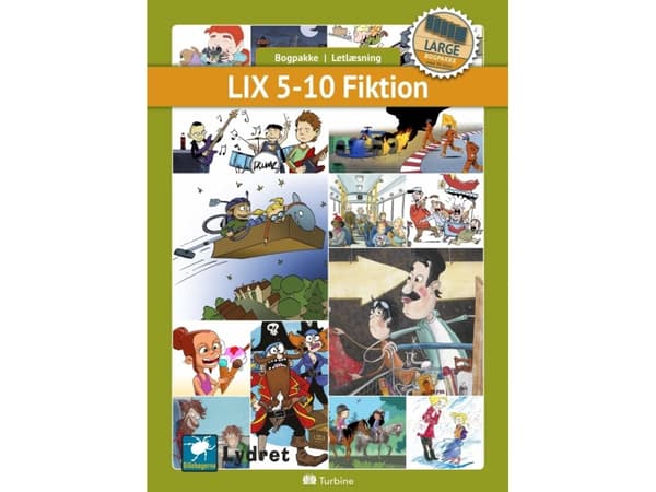 LIX 5-10 Kaunokirjallisuus (LARGE 30 kirjaa) | Kirjapaketti, Helppolukuinen kirjallisuus, Kaunokirjallisuus | Kieli: Tanska