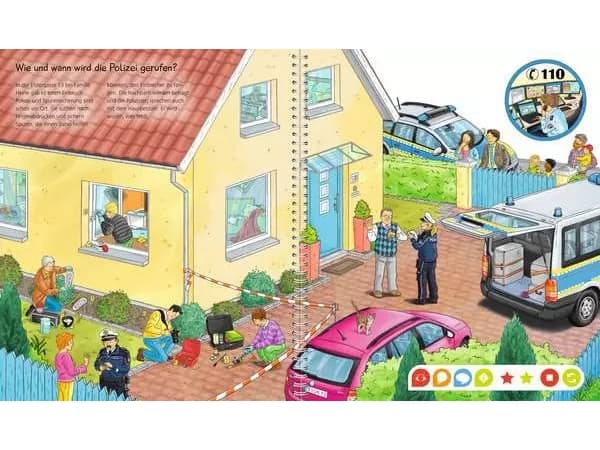 Ravensburger tiptoi kirja Poliisin matkassa tiellä |