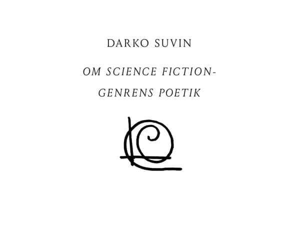 Om science fiction-genrens poetik | Darko Suvin | Språk: Dansk