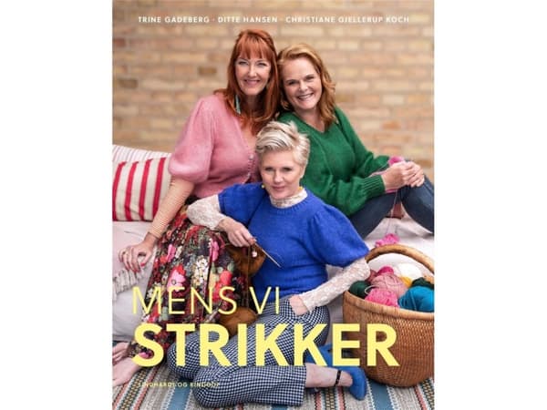 Mens vi strikker - bok (innbundet bok)