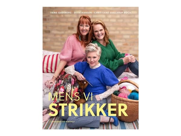 Mens vi strikker - bok (innbundet bok)