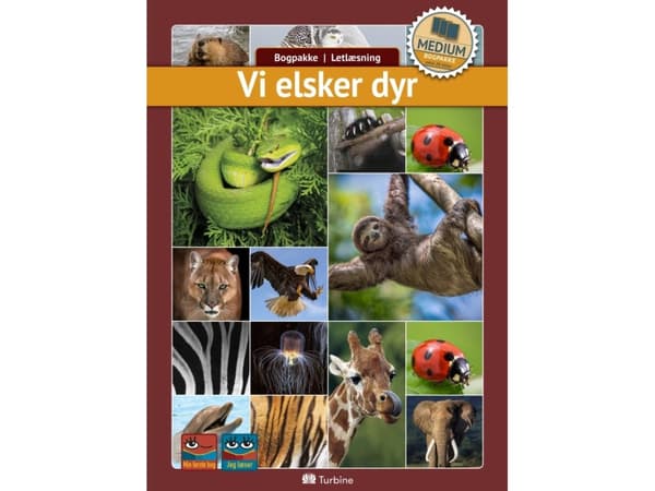 Vi älskar djur (MEDIUM 20 böcker) | Bokpaket, lättläst, fakta | Språk: Danska