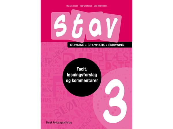 STAV 3 - Facit, løsningsforslag og didaktiske overvejelser | Poul Erik Jensen, Inger-Lise Heinze, Lene René Nielsen