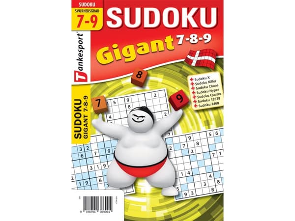 Sudoku GIGANT 7,8,9 | Keesing/Tankesport | Språk: Danska