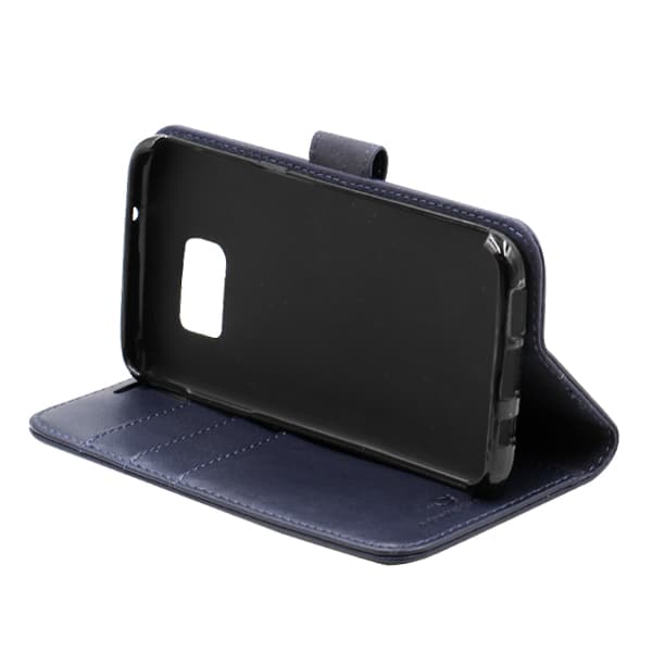Samsung S7 Edge Plånboksfodral Läder med Stativ - Blå