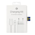 Miniatyrbillede 2 af 2: G-SP Laddare 2.1A + Laddkabel Micro-USB 1m - Vit