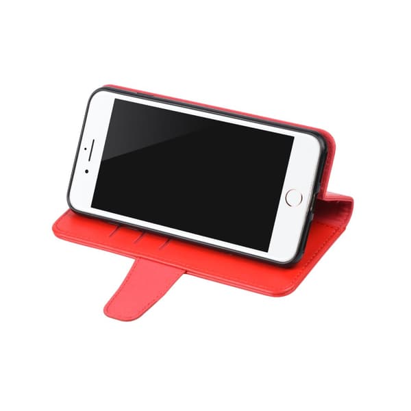 iPhone X/XS Plånboksfodral Stativ och extra Kortfack G-SP -  Röd