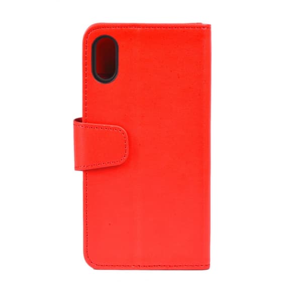 iPhone X/XS Plånboksfodral Stativ och extra Kortfack G-SP -  Röd
