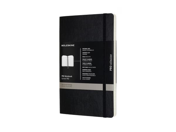 Moleskine Muistikirja MOLESKINE PROFESSIONAL L (13x21 cm), pehmeäkantinen, 192 sivua, musta