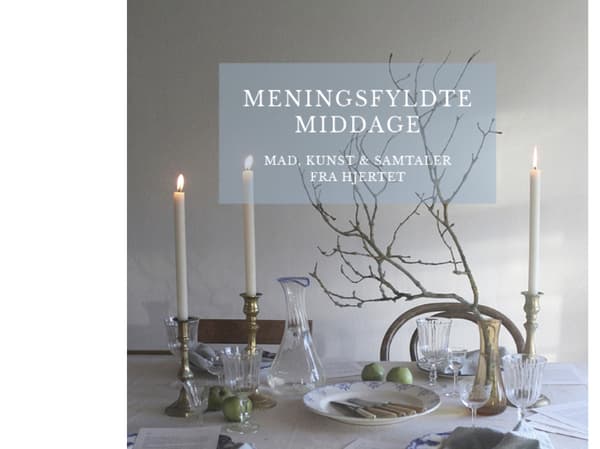 Meningsfyldte middage | Marianne Mortensen & Frederikke Z. Vesterskov | Språk: Danska