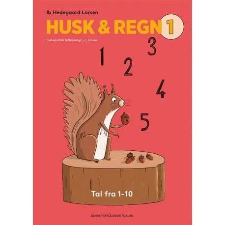 HUSK & REGN 1 - Tal fra 1-10 * PAKKET A 5 STK. * | Ib Hedegaard Larsen | Språk: Danska