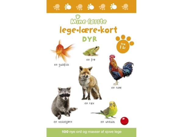 Mine første lege-lære-kort: Dyr |