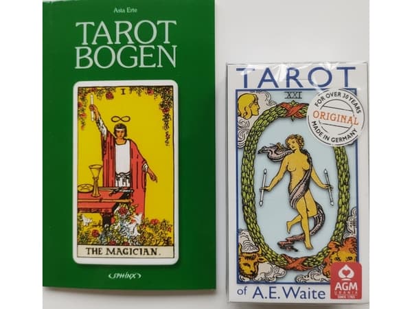 Begynder tarotsæt (DK bog + ENG Rider Waite kort ) |