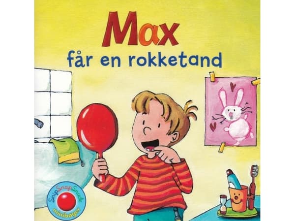 Snip Snap Snude: Max får en rokketand - KOLLI á 12 stk. - pris pr. stk. ca. kr. 14,95 |