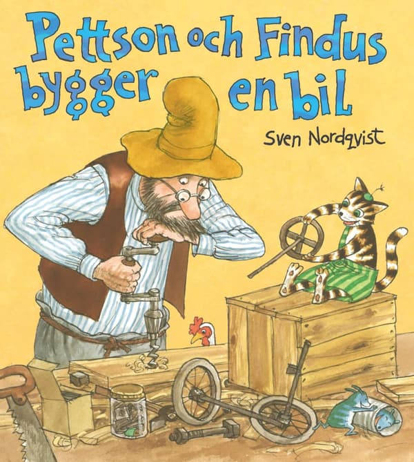 Pettson Och Findus Bygger En Bil (Bok)