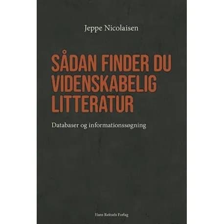 Hur man hittar vetenskaplig litteratur | Jeppe Nicolaisen | Språk: Danska