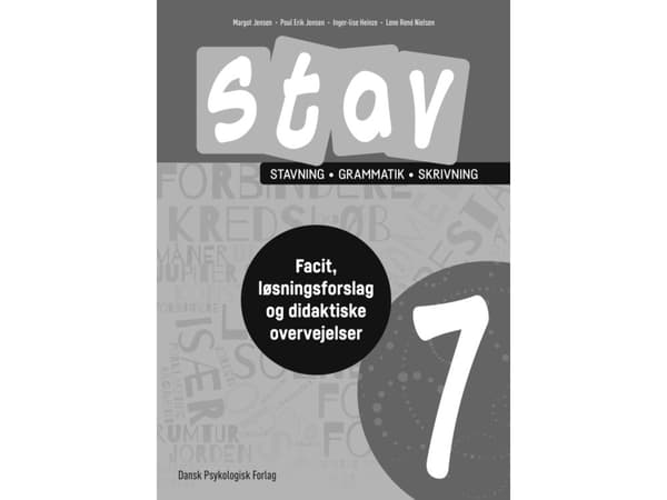 Stav 7 – Facit, løsningsforslag og didaktiske overvejelser | Poul Erik Jensen, Inger-Lise Heinze, Lene René Nielsen
