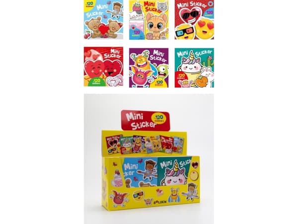 Snip Snap Snude: Mini stickers 1-6 (æske med 48 stk. ass. - pris pr. stk. ca. kr. 14,95 |