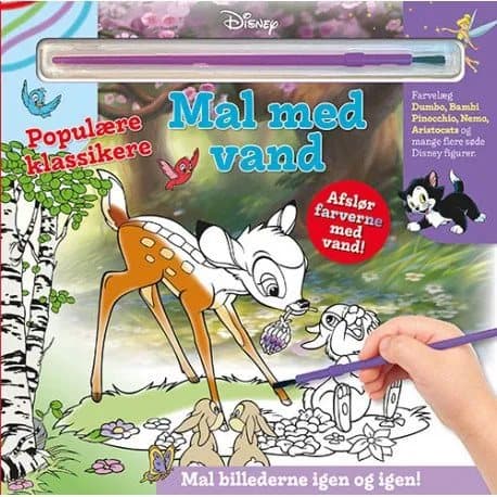 Måla med vatten - Disney - Populära klassiker (bok med pensel - måla om och om igen)