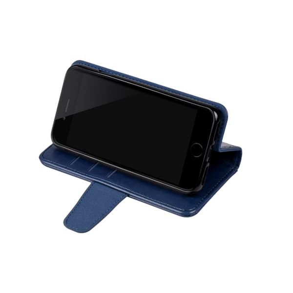 iPhone 7/8/SE (2020/2022) Plånboksfodral Stativ och extra Kortfack G-SP - Blå