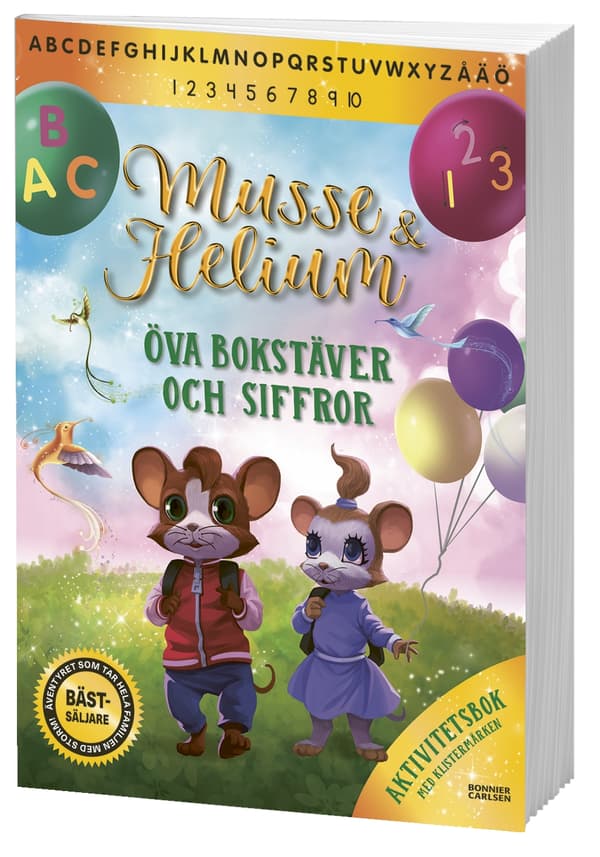 Musse & Helium. Öva Bokstäver Och Siffror (Bok)