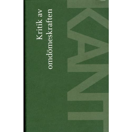 Kritik av omdömeskraften (inbunden)