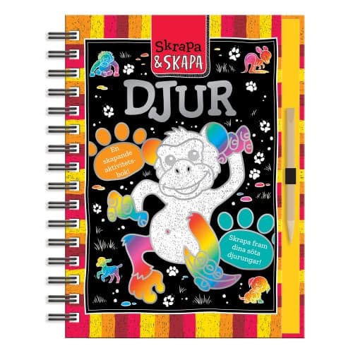 Djur : en skapande aktivitetsbok (bok, spiral)