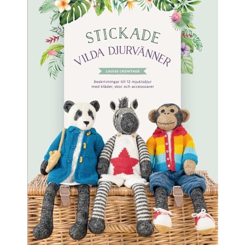 Stickade vilda djurvänner (inbunden)