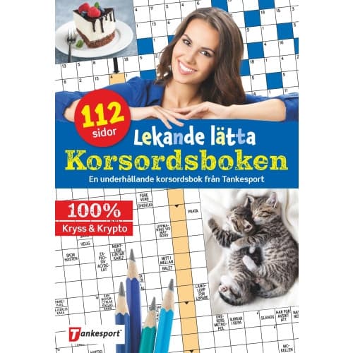 Lekande lätta korsordsboken (häftad)