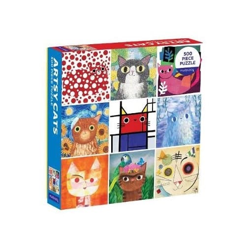 Artsy Cats 500 Piece Family Puzzle (bok, eng)
