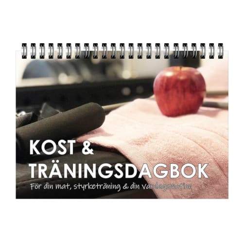 Kost & träningsdagbok : för din mat, styrketräning & din vardagsmotion (bok, spiral)
