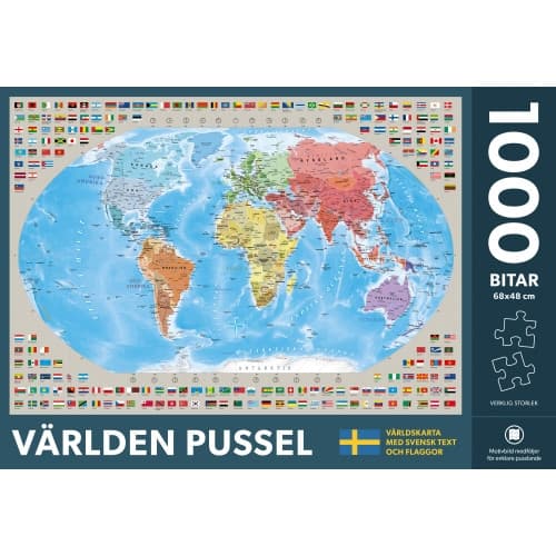 Världen pussel 1000 bitar