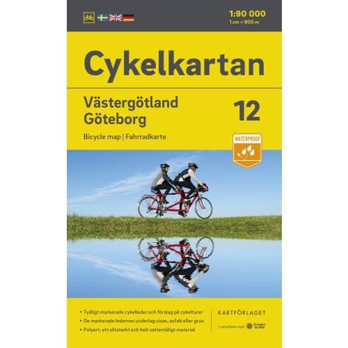 Cykelkartan Blad 12 Västergötland/Göteborg 2023-2025