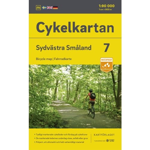 Cykelkartan Blad 7 Sydvästra Småland 2023-2025