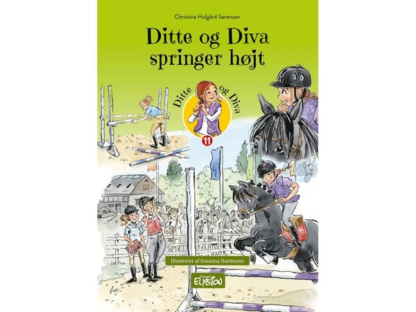 Ditte och Diva hoppar högt | Christina Holgård Sørensen | Språk: Danska