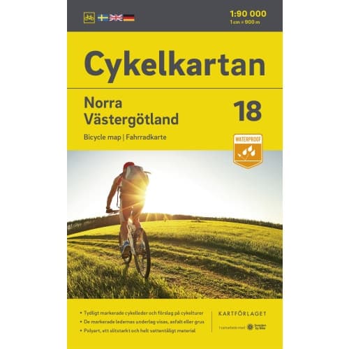 Cykelkartan Blad 18 Norra Västergötland 2023-2025