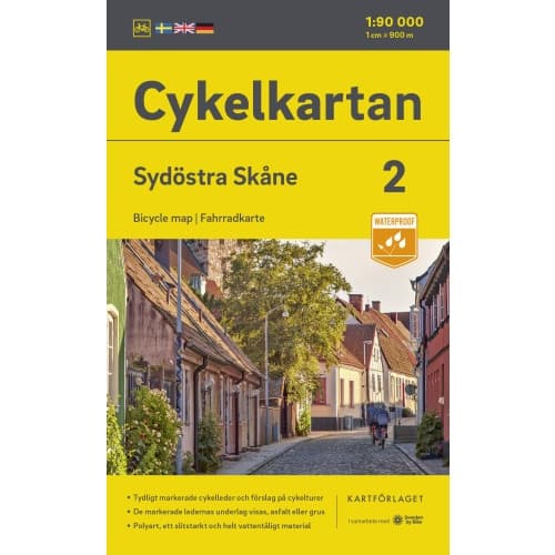 Cykelkartan Blad 2 Sydöstra Skåne 2023-2025