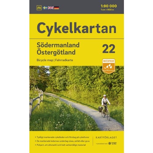 Cykelkartan Blad 22 Södermanland/Östergötland 2023-2025