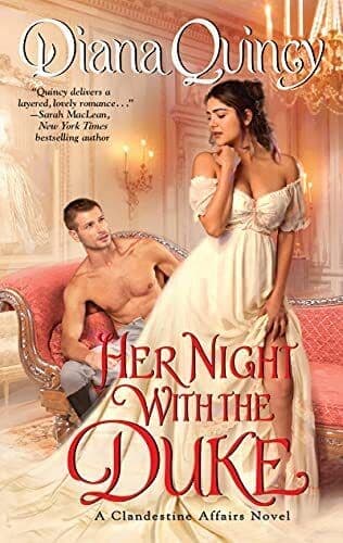 Her Night with the Duke: 1 (Clandesti, Quincy, Diana Paperback Book Pre-Owned English