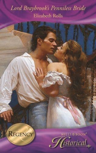 Lord Braybrook’s Penniless Bride (Mills & Boon H by Elizabeth Rolls Paperback Book Pre-Owned English