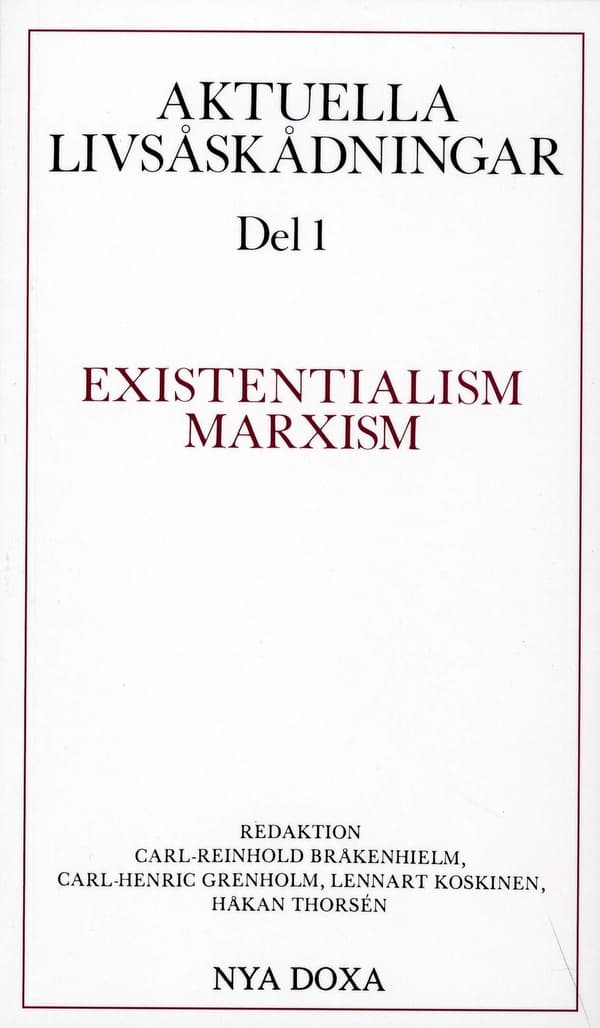 Aktuella livsåskådningar. D. 1, Existentialism, 9789188248282
