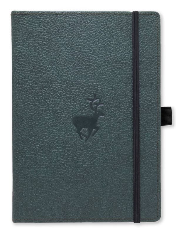 Dingbats* Wildlife A5+ Plain - Green Deer Notebook 9781913104184