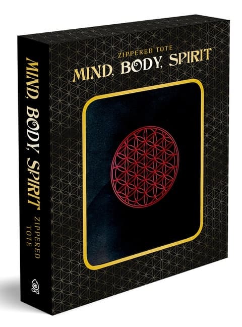Red Embroidered Flower of Life on Black Two 9780764359798