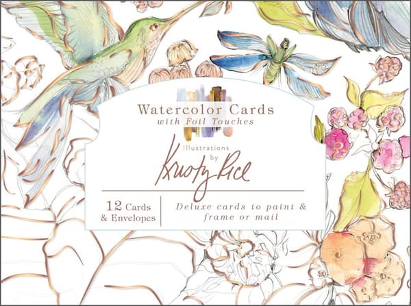 Watercolor Cards With Foil Touches 9780764363146