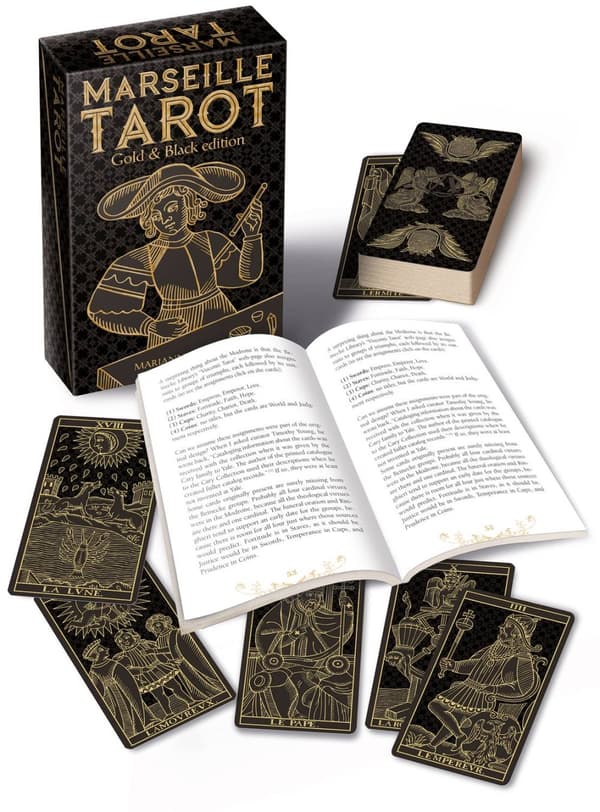 Tarot of Marseille Gold & Black Edition KIT 9788865278468
