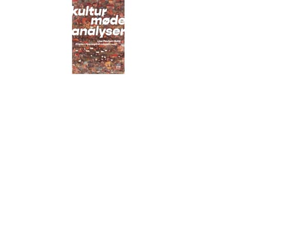 Kulturmødeanalyser | Lise Paulsen Galal (red.) og Kirsten Hvenegård-Lassen (red.)